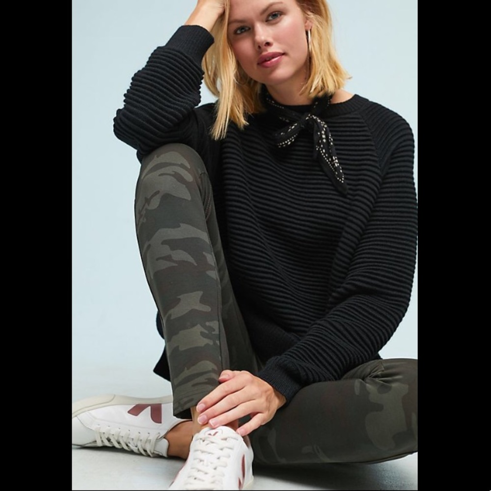 NWT! Anthropologie sanctuary camo ponte pants - L